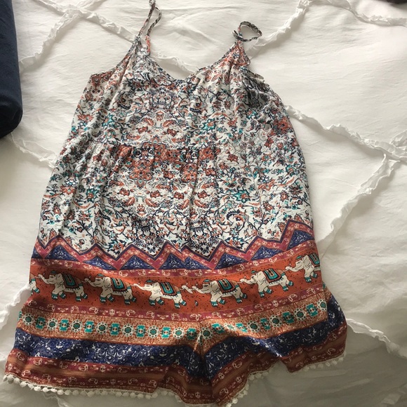 Printed Romper - Picture 1 of 2